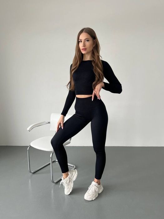 Лосини в рубчик з Push-up ефектом 21 фото