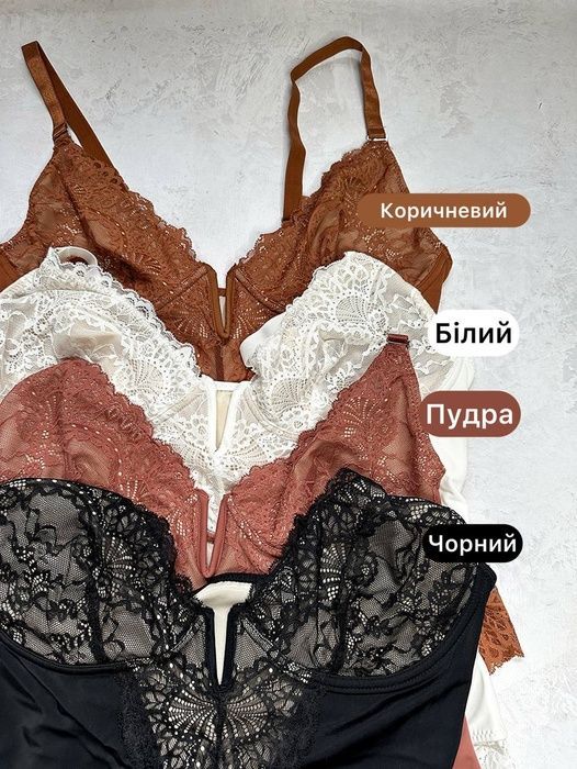Коригуюче мереживне боді зі стрінгами 148 фото